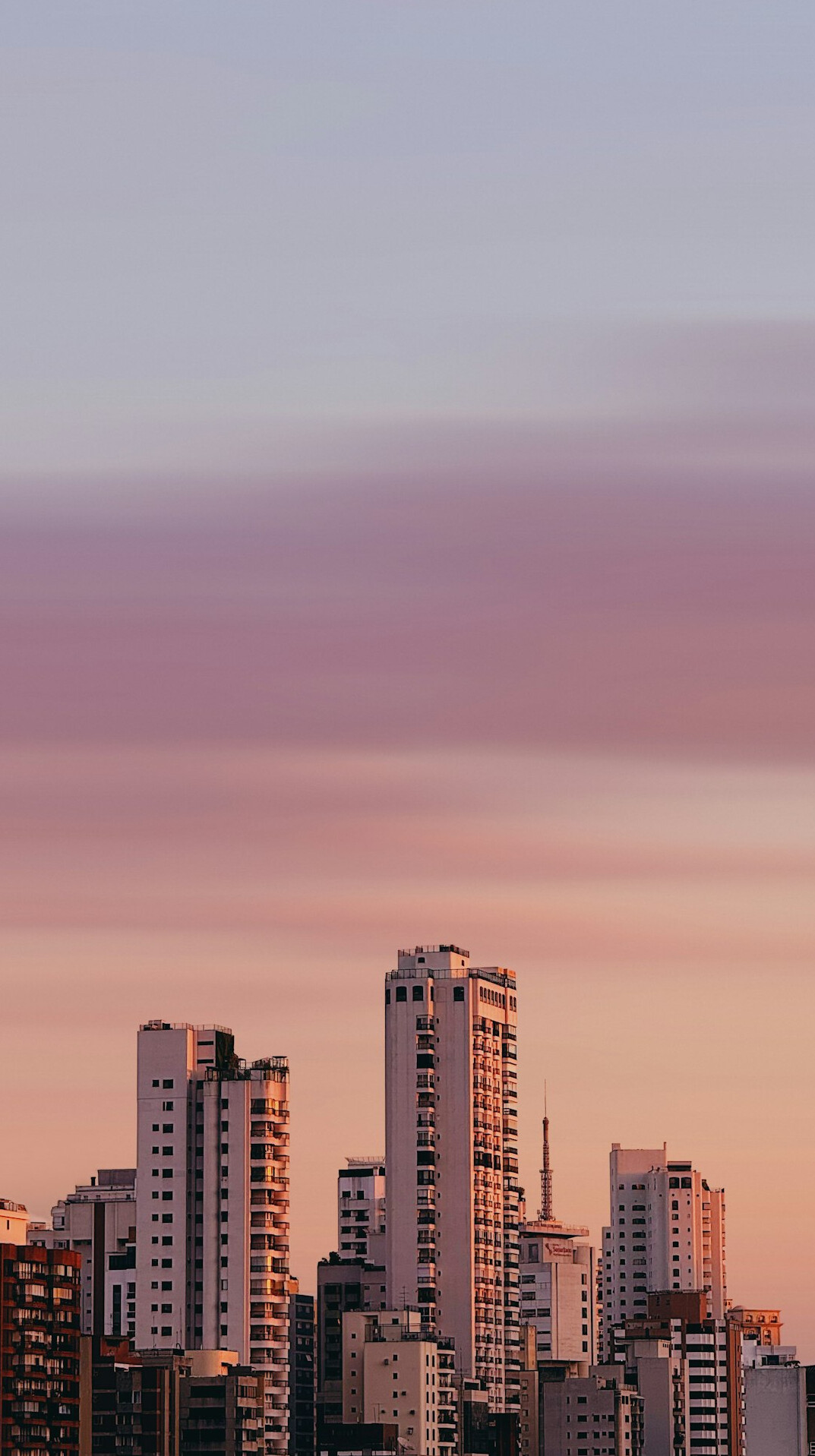 Sao Paulo city skyline at sunset