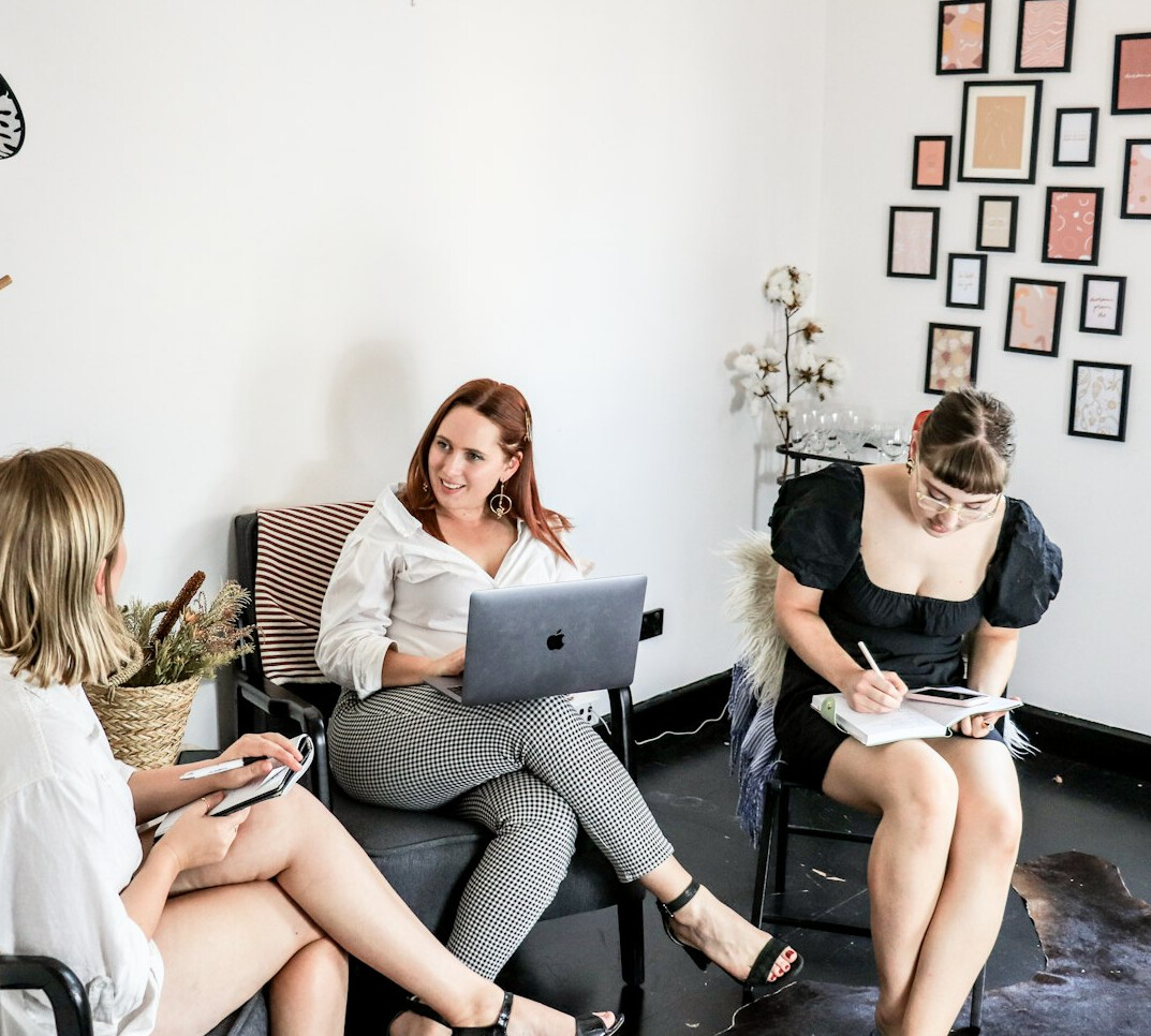 woman leading team workshop